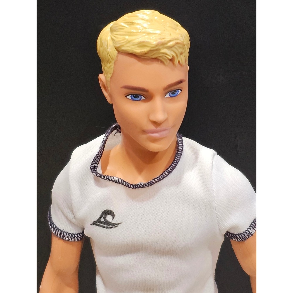 Mattel Ken Doll Beach Surfer Outfit‎ Blue Shorts White Shirt kids boys toys
